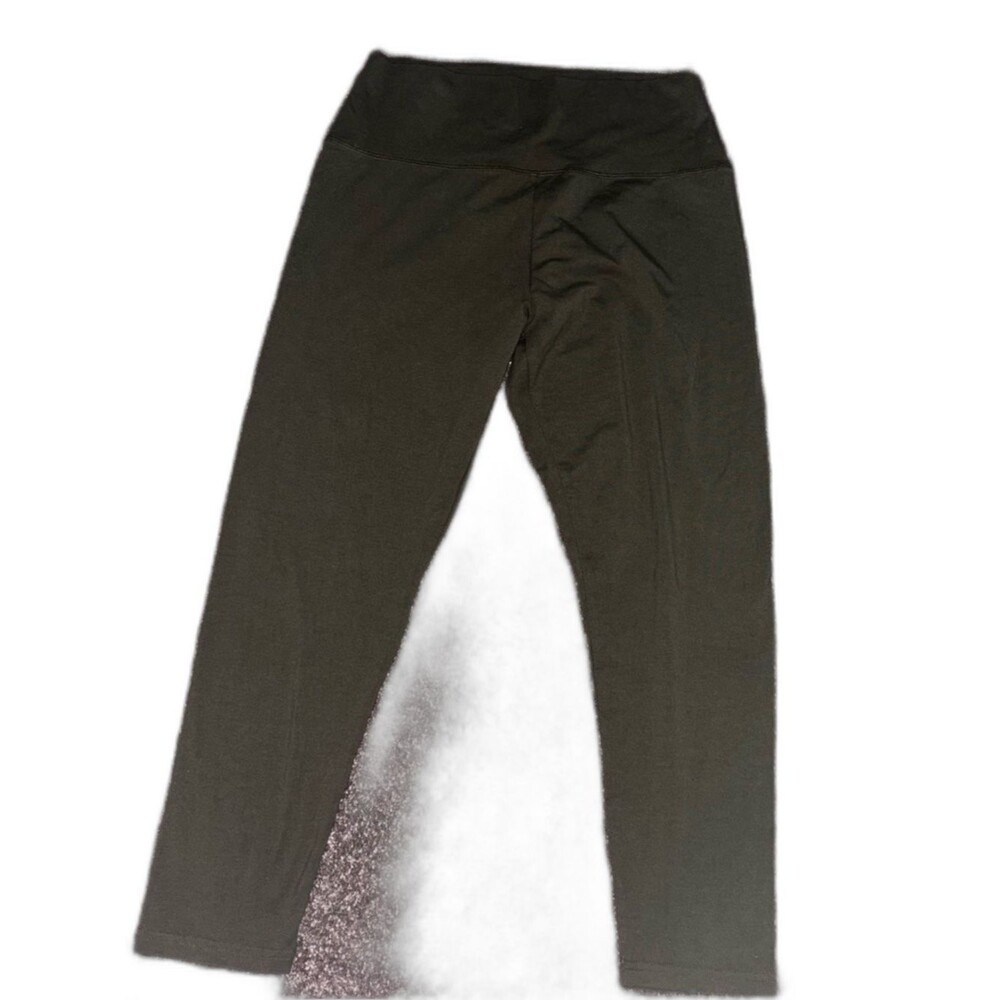 offline by aerie olive green mid-length leggings size xl